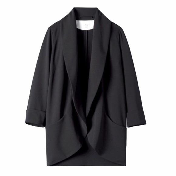 Aritzia Jackets & Blazers - ARITZIA Chevalier Open Front Jacket Blazer Black 8